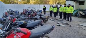 Secuestro de más de 60 motos en distintos operativos